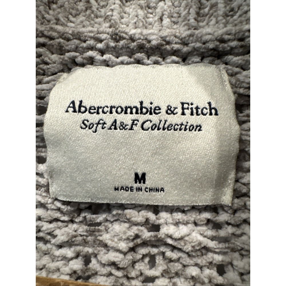 Abercrombie & Fitch Soft A&F Collection chunky fisherman cardigan‎ Size Medium - Picture 2 of 7